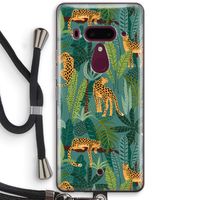 Luipaard 2: HTC U12+ Transparant Hoesje met koord