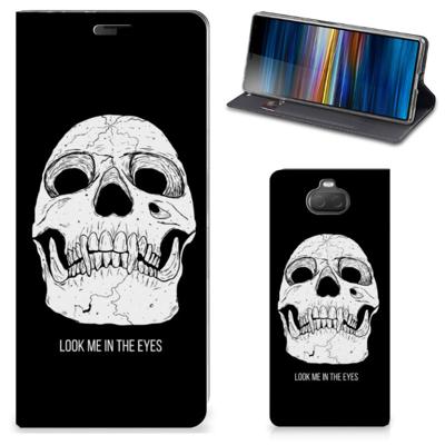 Mobiel BookCase Sony Xperia 10 Skull Eyes Mobiel BookCase Sony Xperia 10 Skull Eyes