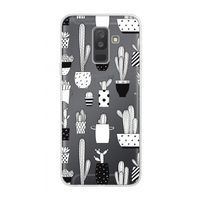 Cactusmotief: Samsung Galaxy A6 Plus (2018) Transparant Hoesje
