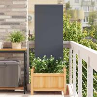 Tuin decoratief paneel Antraciet 50 x 140 cm Koudgewalst staal