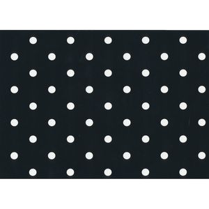 Wicotex Plakfolie-Plakplastic dots zwart