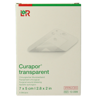 Curapor Transparant 7 x 5cm steriel 5 Stuks