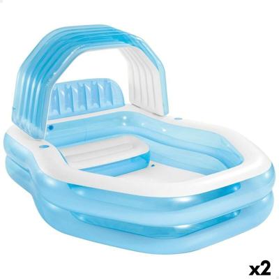 Opblaaszwembad Intex Blauw 530 l 229 x 135 x 191 cm (2 Stuks)