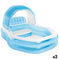 Opblaaszwembad Intex Blauw 530 l 229 x 135 x 191 cm (2 Stuks)