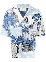 Laneus chemise Côte d'Azur en éponge - Bleu - thumbnail