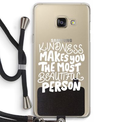The prettiest: Samsung Galaxy A3 (2016) Transparant Hoesje met koord