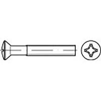 TOOLCRAFT TO-6863418 Bolverzonken schroeven M3 6 mm Kruiskop Phillips DIN 966 Staal Verzinkt 2000 stuk(s)