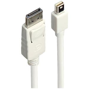 LINDY 41056 DisplayPort-kabel Aansluitkabel Mini DisplayPort-stekker, DisplayPort-stekker 1.00 m Wit