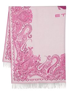 ETRO HOME couverture en laine à motif cachemire - Rose