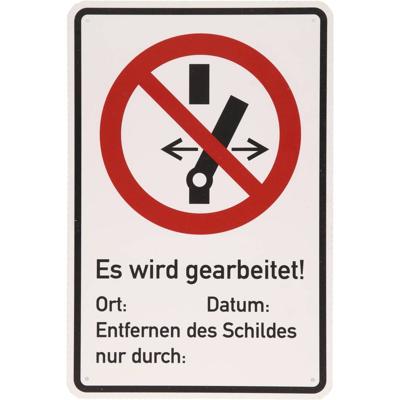 Waarschuwingsbord geaard KS Tools 117.2482