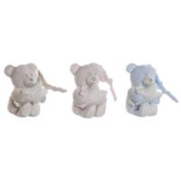 Knuffel Home ESPRIT Blauw Beige Roze Polyester 20 x 10 x 15 cm (3 Stuks)