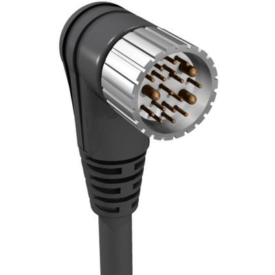 Lumberg Automation 934637085 Sensor/actuator connector, geassembleerd M23 Aantal polen (sensoren): 12 Stekker, haaks 20.00 m 1 stuk(s)