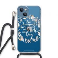 Diamonds: iPhone 13 mini Transparant Hoesje met koord
