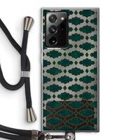 Moroccan tiles: Samsung Galaxy Note 20 Ultra / Note 20 Ultra 5G Transparant Hoesje met koord