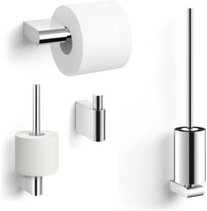 ZACK Atore toilet accessoiresset 4-in-1 glans RVS