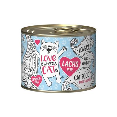 LOVE IS WHERE A CAT IS® Salmon - nat kattenvoer - 190g