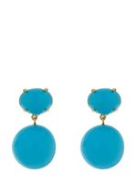 Irene Neuwirth boucles d'oreilles en or 18ct serties de turquoise - thumbnail