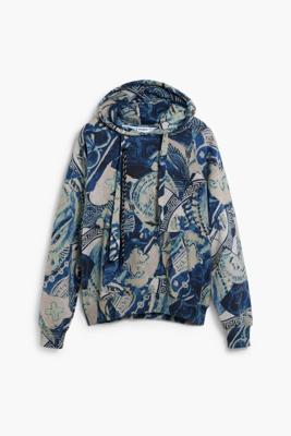 Mozaïek sweatshirt - BLUE - XL