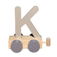JeP kids houten treinletter K-zand