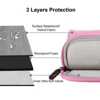 HAWEEL 15 inch Laptoptas Sleeve voor MacBook Samsung Lenovo Sony Dell Chuwi Asus HP (roze)