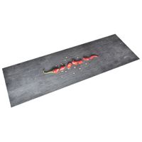 VidaXL Keukenmat wasbaar pepper 60x180 cm