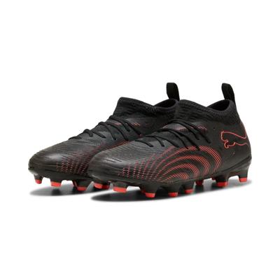 PUMA Future 9 Match Gras / Kunstgras Voetbalschoenen (MG) Kids Zwart Rood