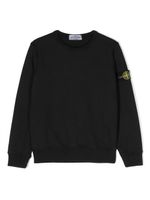 Stone Island Junior sweat en coton à patch logo - Noir - thumbnail