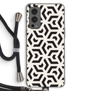 Crazy pattern: OnePlus Nord 2 5G Transparant Hoesje met koord