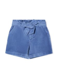 POLO RALPH LAUREN KIDS short en lin à fermeture nouée - Bleu