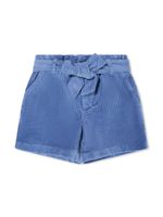 POLO RALPH LAUREN KIDS short en lin à fermeture nouée - Bleu