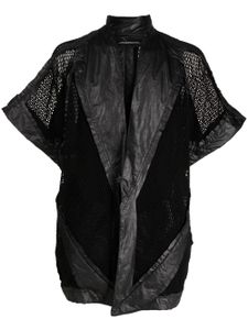 Julius veste Poly en maille ajourée - Noir