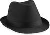 Beechfield CB630 Fedora - Black/Black - L/XL