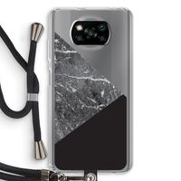 Combinatie marmer: Xiaomi Poco X3 NFC Transparant Hoesje met koord
