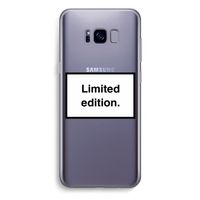 Limited edition: Samsung Galaxy S8 Plus Transparant Hoesje