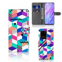 Samsung Galaxy S20 Ultra | Book Case | Blokken Kleurrijk