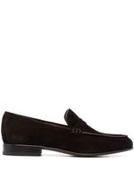 Ferragamo mocassins en daim à entaille penny - Marron Ferragamo mocassins en daim à entaille penny - Marron
