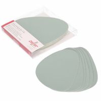 12x Lederlook glazenonderzetters mintgroen 10 x 12 cm