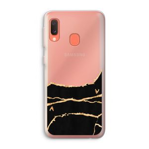 Gouden marmer: Samsung Galaxy A20e Transparant Hoesje