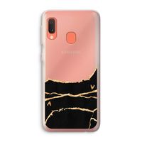 Gouden marmer: Samsung Galaxy A20e Transparant Hoesje Gouden marmer: Samsung Galaxy A20e Transparant Hoesje