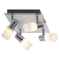 Vierkante LED Plafondspot 16W Warm Wit 3000K - Mat Chroom - OSRAM