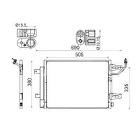 Condensor, airconditioning AC509000S