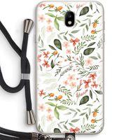 Sweet little flowers: Samsung Galaxy J7 (2017) Transparant Hoesje met koord