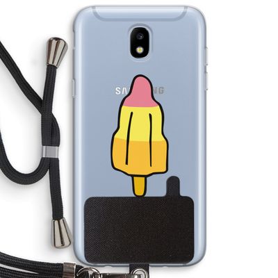 Raketijsje: Samsung Galaxy J5 (2017) Transparant Hoesje met koord