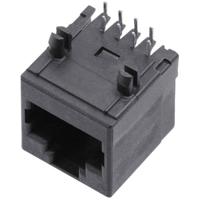 encitech RJJU-88-142-E7H-021 RJ45-connector 3257-0008-02 Bus, inbouw horizontaal Aantal polen 8P8C Zwart 1 stuk(s)