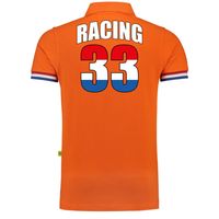 Luxe racing 33 coureur supporter / race fan poloshirt 200 grams oranje