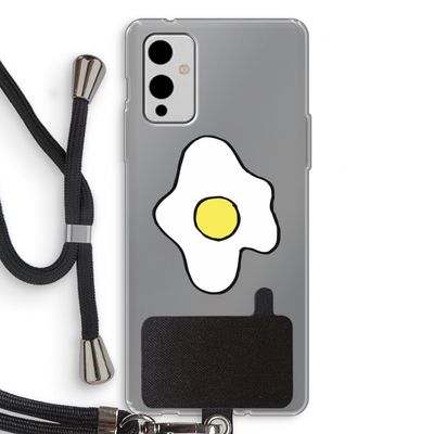 Spiegelei: OnePlus 9 Transparant Hoesje met koord