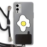 Spiegelei: OnePlus 9 Transparant Hoesje met koord