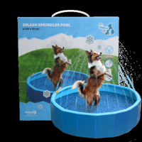 Coolpets Splash sprinkler pool - hondenzwembad - 120x30cm