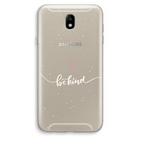 Be(e) kind: Samsung Galaxy J7 (2017) Transparant Hoesje