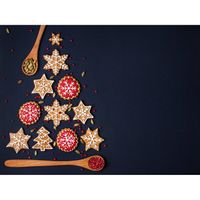 Inductiebeschermer - Kerstboom - 60x60 cm